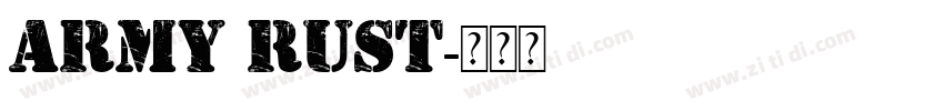 ARMY RUST字体转换